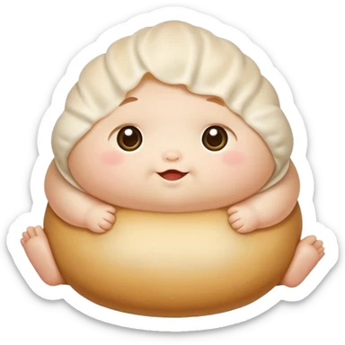 Dumpling baby sticker