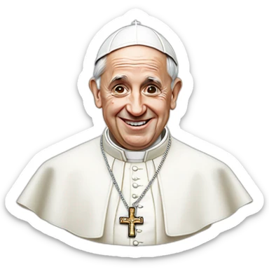 Pope francis sticker