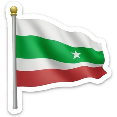 Syria flag green  sticker