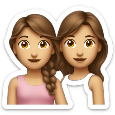 deux fille voilée avec une brune sticker