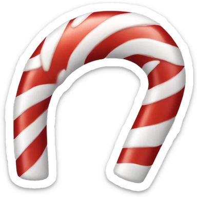 christmas candy cane sticker