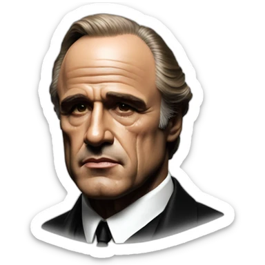 The godfather marlon brando sticker