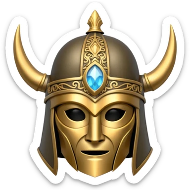 magic norse helmet sticker