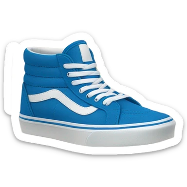 blue suede vans sneaker sticker