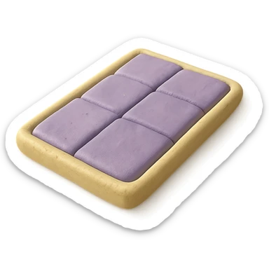 claymation style crash mat in perspective with visible fingerprints and pastel colors sticker