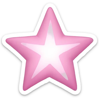 Light pink star  sticker