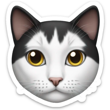 A tuxedo cat  sticker