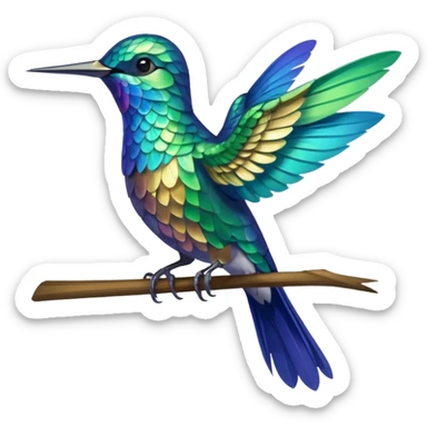 colibri sticker