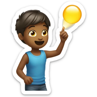 children playing in light of world children say sticker