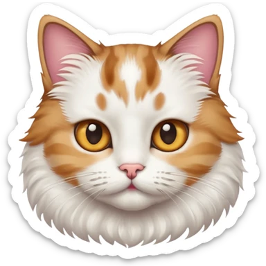 Un chat avec une petite moustache  sticker