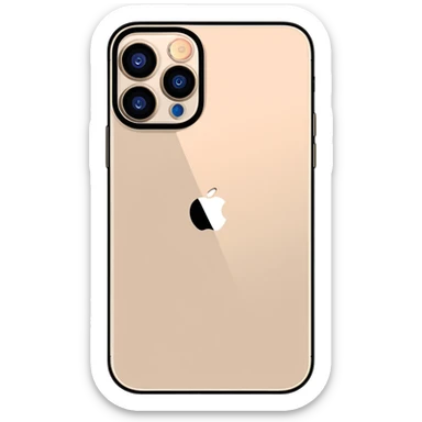 iPhone 15 Pro in natural titanium color with action button and triple camera sticker