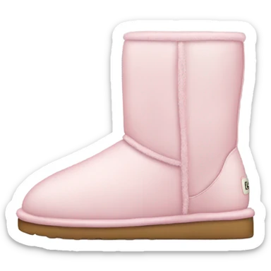 light pink uggs sticker