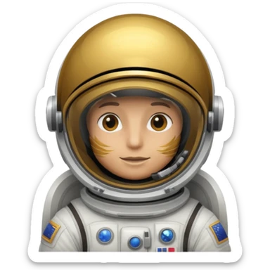 hawk astronaut sticker