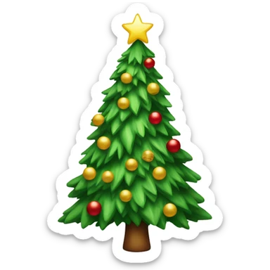 christmas tree sticker