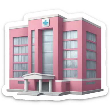 Pink hospital  sticker