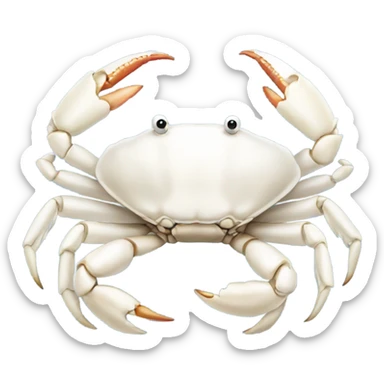 white crab sticker