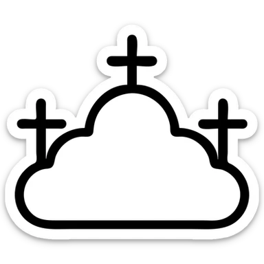 облако 4 выступами sticker