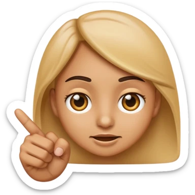 Emoji points to his eyes to create look at my eyes emoji sticker