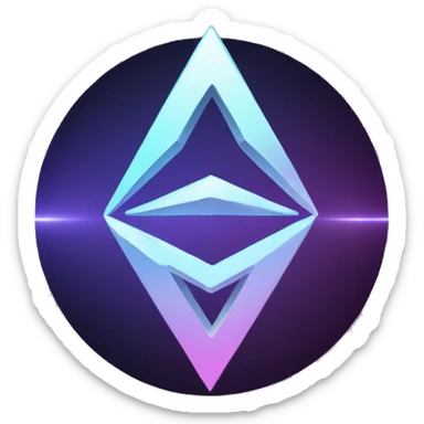 Cryto token tron logo as a moving emoji sticker