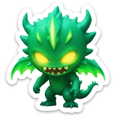 Kaiju No. 8 (2024) full bady with green lightning and skull face sticker