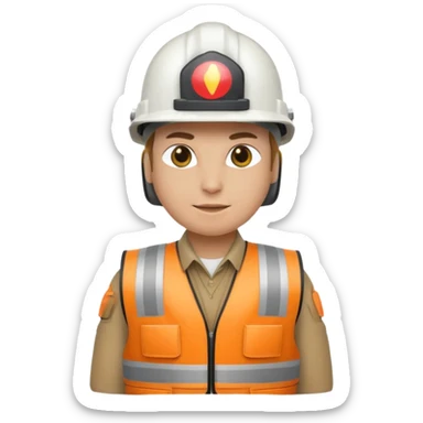 goose nuclear engineer in helmet and vest sticker
