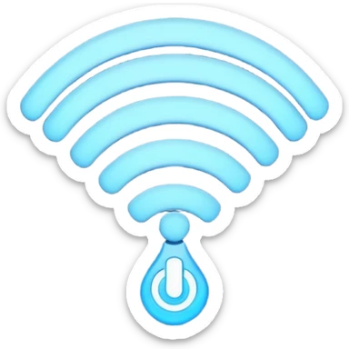 wifi light signal sticker