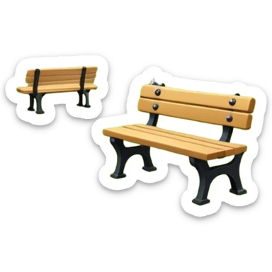 el parque pequeño de un pueblo sticker