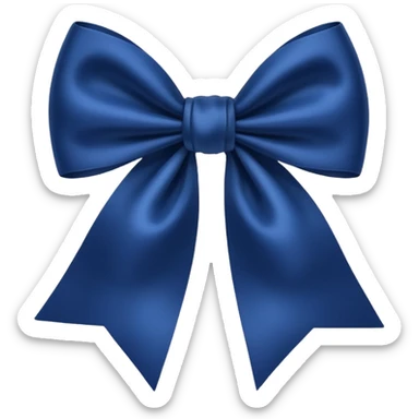Laço azul escuro  sticker
