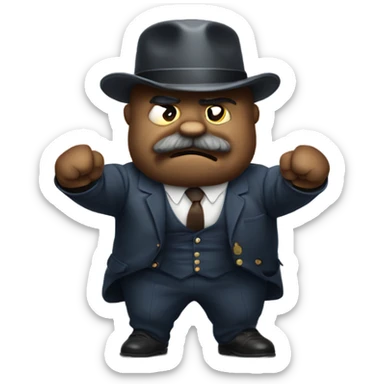 Teddy Roosevelt flexing sticker