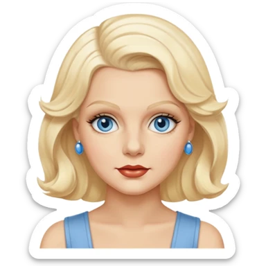 Jean Harlow blue eyes  sticker