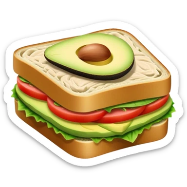 Tuna avocado sandwich sticker