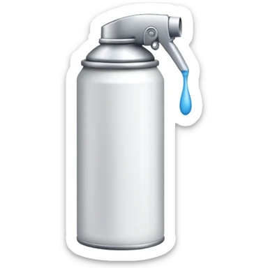 white Spray Paint Can sticker