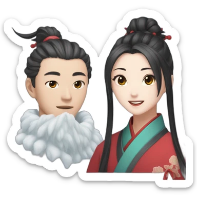 Wei wuxian and winter aespa sticker