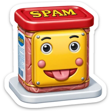  paris art city SPAM meat jeff koons style sculpture arty landscape  sticker