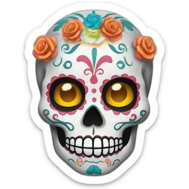 dia de los muertos sticker