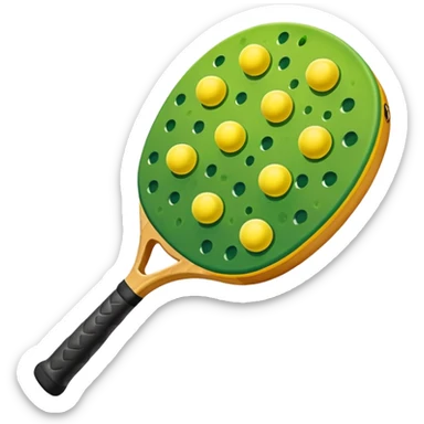 A colorful pickleball sticker
