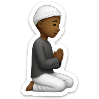 muslim prayer sticker