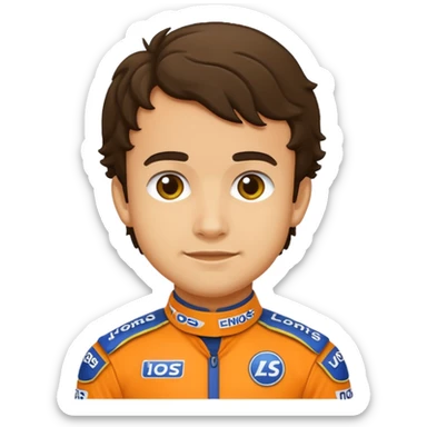 A lando Norris emoji sticker