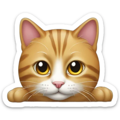 cat on keyboard sticker