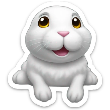 rabit on exvacator sticker