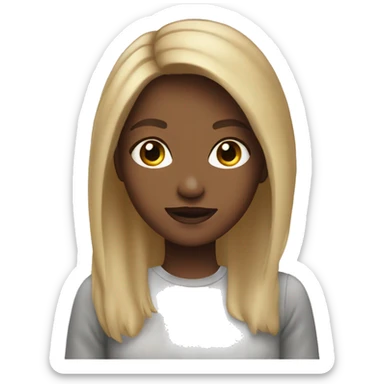 pretty girl with dirty blonde hair sticker