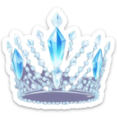 crystal tiara sticker
