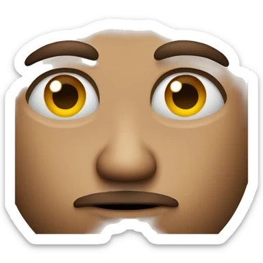 A emoji giving a side eye sticker