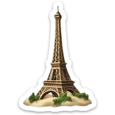 Tour Eiffel su la mer sticker