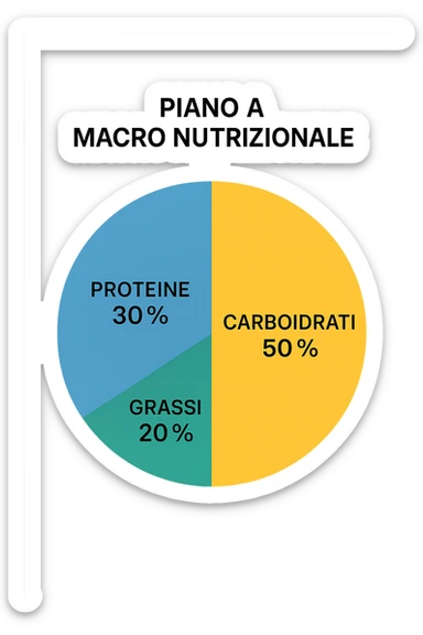 Piano A Macro nutrizionale GRAFICO sticker