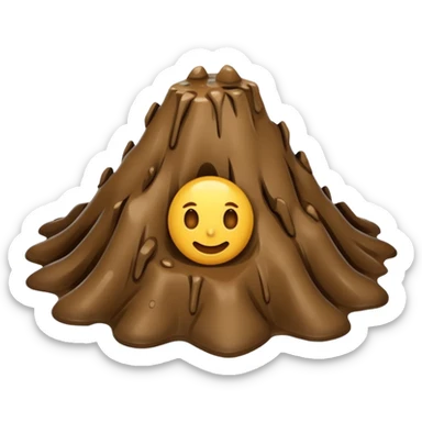 little Mud on a floor  sticker