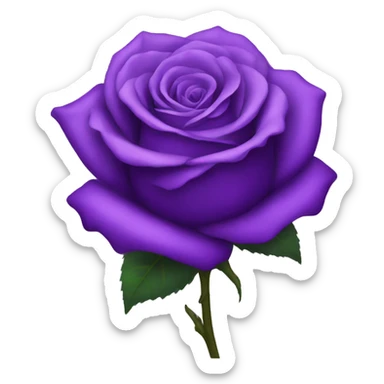 purple rose sticker
