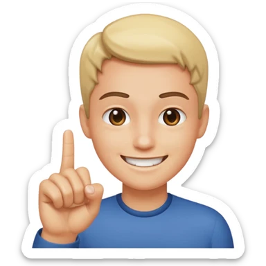 Smile Emoji snapping finger sticker