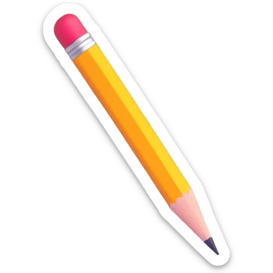 survey pencil with a checkmark sticker