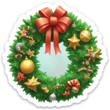 Decorated Christmas Reef sticker